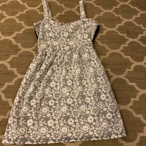 Black and white lace dress